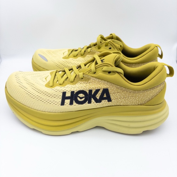 Hoka Bondi 8 Size 9 Yellow Running Shoes 1127952 Golden Lichen/Celery Root - Picture 6 of 12
